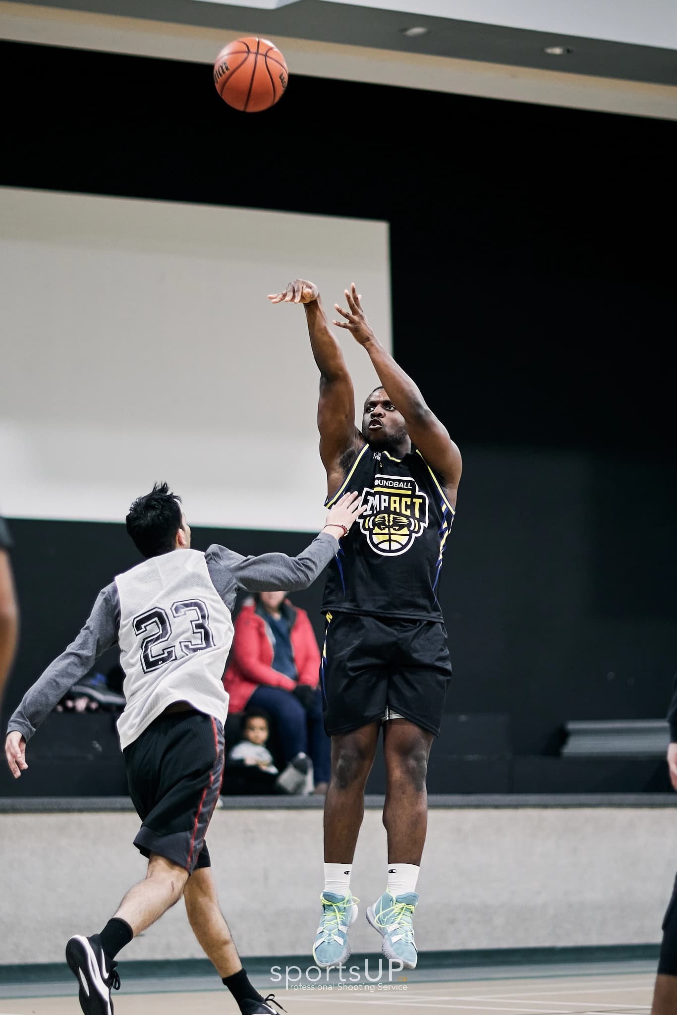 Shaka playing basketball